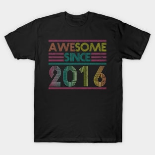 Awesome Since 2016 // Funny & Colorful 2016 Birthday T-Shirt